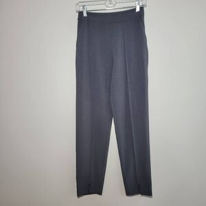 Lulus‎ grey straight leg trousers lightweight office minimalist neutral business